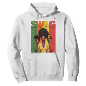 Black History Month Swag Melanin Queen Hoodie TS09 White Printyourwear