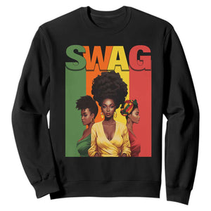 Black History Month Swag Melanin Queen Sweatshirt TS09 Black Printyourwear