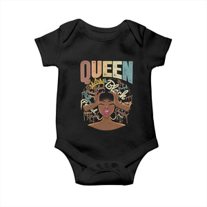 African Americans Teacher Baby Onesie Educated Strong Black Queen Women TS09 Black Print Your Wear