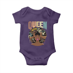 African Americans Teacher Baby Onesie Educated Strong Black Queen Women TS09 Purple Print Your Wear