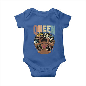 African Americans Teacher Baby Onesie Educated Strong Black Queen Women TS09 Royal Blue Print Your Wear