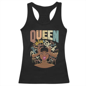 African Americans Teacher Racerback Tank Top Educated Strong Black Queen Women TS09 Black Print Your Wear