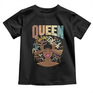 African Americans Teacher Toddler T Shirt Educated Strong Black Queen Women TS09 Black Print Your Wear