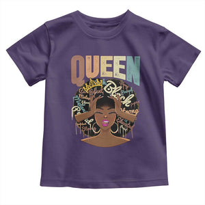 African Americans Teacher Toddler T Shirt Educated Strong Black Queen Women TS09 Purple Print Your Wear
