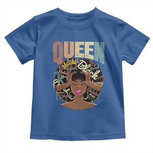 African Americans Teacher Toddler T Shirt Educated Strong Black Queen Women TS09 Royal Blue Print Your Wear