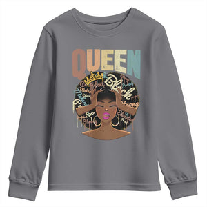 African Americans Teacher Youth Sweatshirt Educated Strong Black Queen Women TS09 Charcoal Print Your Wear