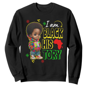 Handsome Kids Boys I Am Black History Month Sweatshirt TS09 Black Printyourwear