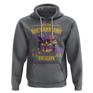 Mardi Gras Hoodie Let The Shenanigans Begin TS09 Charcoal Printyourwear
