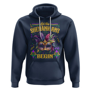 Mardi Gras Hoodie Let The Shenanigans Begin TS09 Navy Printyourwear