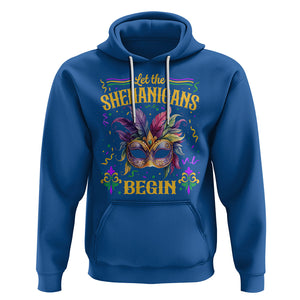 Mardi Gras Hoodie Let The Shenanigans Begin TS09 Royal Blue Printyourwear