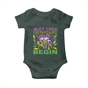 Mardi Gras Baby Onesie Let The Shenanigans Begin Leopard Lips TS09 Print Your Wear