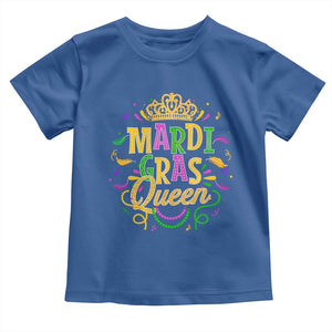 Mardi Gras Queen Toddler T Shirt Parade Party Fat Tuesday New Orleans TS09 Royal Blue Print Your Wear