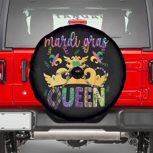 Mardi Gras Queen Carnival New Orleans Spare Tire Cover TS09 Black Print Your Wear