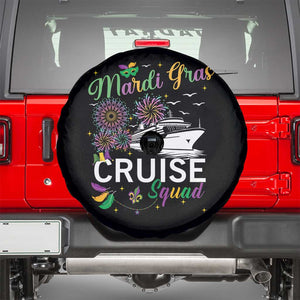 Mardi Gras Spare Tire Cover Cruise Squad Matching Group Family Vacation TS09 Black Print Your Wear