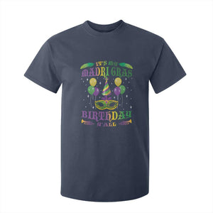 Funny It's My Mardi Gras Birthday Y'all T Shirt For Kid TS09 Navy Print Your Wear