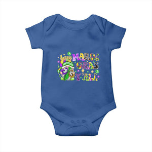 Happy Mardi Gras Y'all Cute Gnome Fat Tuesday Baby Onesie TS09 Royal Blue Print Your Wear