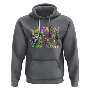 Happy Mardi Gras Y'all Cute Gnome Fat Tuesday Hoodie TS09 Charcoal Printyourwear