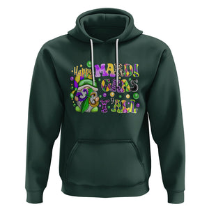 Happy Mardi Gras Y'all Cute Gnome Fat Tuesday Hoodie TS09 Dark Forest Green Printyourwear