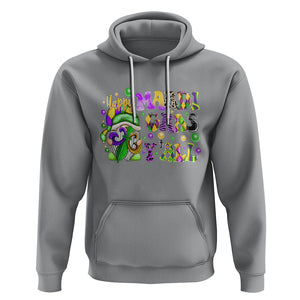 Happy Mardi Gras Y'all Cute Gnome Fat Tuesday Hoodie TS09 Sport Gray Printyourwear