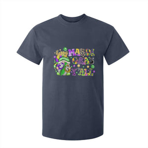 Happy Mardi Gras Y'all Cute Gnome Fat Tuesday T Shirt For Kid TS09 Navy Print Your Wear
