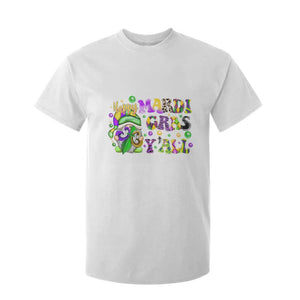 Happy Mardi Gras Y'all Cute Gnome Fat Tuesday T Shirt For Kid TS09 White Print Your Wear