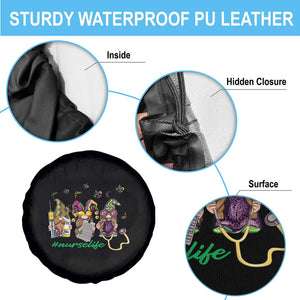 Mardi Gras Spare Tire Cover Jester Gnomes Nurse RN ICU NICU ER Scrub TS09 Print Your Wear