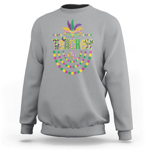 Mardi Gras Teacher Fat Tuesday New Orleans Sweatshirt TS09 Sport Gray Printyourwear