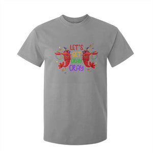 Mardi Gras T Shirt For Kid Lets Get Cray Cray Dabbing Crawfish TS09 Sport Gray Print Your Wear