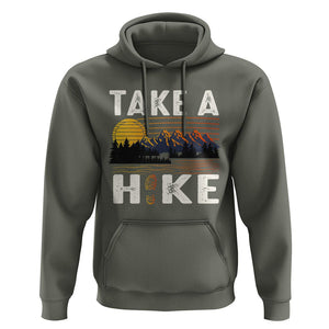Hiking Lover Hoodie Take A Hike Outdoor Nature Camping TS09 Military Green Printyourwear