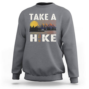 Hiking Lover Sweatshirt Take A Hike Outdoor Nature Camping TS09 Charcoal Printyourwear
