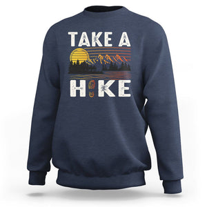Hiking Lover Sweatshirt Take A Hike Outdoor Nature Camping TS09 Navy Printyourwear
