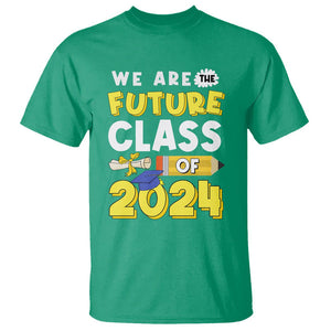 Graduation T Shirt We Are The Future Of Class 2024 TS09 Irish Green Print Your Wear