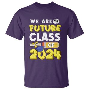 Graduation T Shirt We Are The Future Of Class 2024 TS09 Purple Print Your Wear