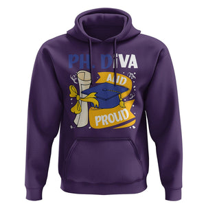 Ph.D. Graduation Hoodie Ph.Diva And Proud TS09 Purple Print Your Wear