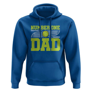 Funny Number One Tennis Dad Hoodie TS09 Royal Blue Print Your Wear