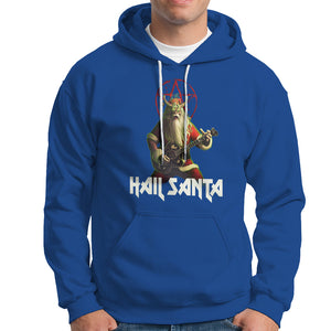Hail Santa Sleigher Heavy Metal Ugly Christmas Hoodie TS09 Royal Blue Printyourwear
