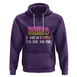Funny Gamer Hoodie I Went AFK To Be Here But I Want It's Just BRB TS09 Purple Printyourwear