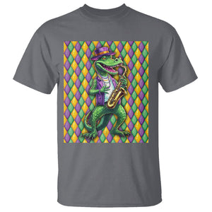 Mardi Gras Funny Alligator Crocodiles Jester Fat Tuesday New Orleans T Shirt TS09 Charcoal Printyourwear