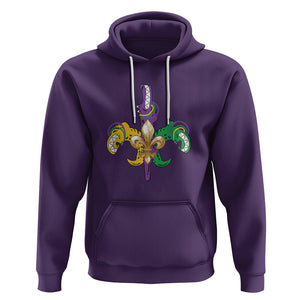 Mardi Gras Alligator Crocodiles Funny Fleur De Lis Hoodie TS09 Purple Printyourwear