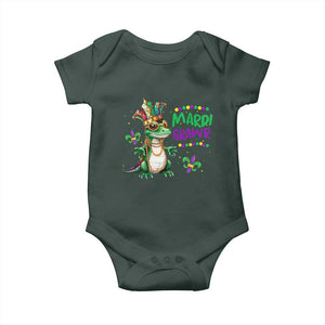 Mardi Grawr Gras Cute Bead Dinosaur Baby Onesie TS09 Print Your Wear