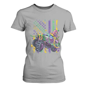 Mardi Gras Monster Truck Beads Flag T Shirt For Women TS09 Sport Gray Print Your Wear