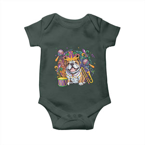 Mardi Gras Baby Onesie Fench Bulldog Cute Fat Tuesday Frenchie Pet Dog TS09 Print Your Wear