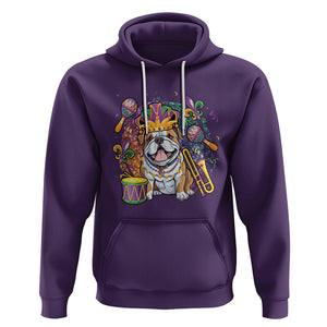Mardi Gras Hoodie Fench Bulldog Cute Fat Tuesday Frenchie Pet Dog TS09 Purple Printyourwear