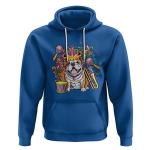 Mardi Gras Hoodie Fench Bulldog Cute Fat Tuesday Frenchie Pet Dog TS09 Royal Blue Printyourwear