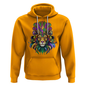Mardi Gras Hoodie Pride Lion With Jester Hat Fat Tuesday Festival TS09 Gold Printyourwear