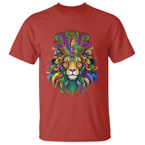Mardi Gras T Shirt Pride Lion With Jester Hat Fat Tuesday Festival TS09 Red Printyourwear