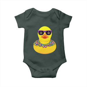 Mardi Gras Beads Cool Rubber Duck Fat Tuesday Festival Baby Onesie TS09 Print Your Wear
