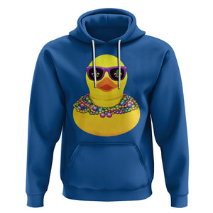 Mardi Gras Beads Cool Rubber Duck Fat Tuesday Festival Hoodie TS09 Royal Blue Printyourwear