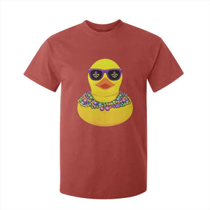 Mardi Gras Beads Cool Rubber Duck Fat Tuesday Festival T Shirt For Kid TS09 Red Print Your Wear