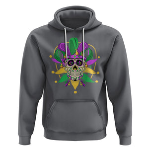 Mardi Gras Funny Sugar Skull Fat Tuesday New Orleans Hoodie TS09 Charcoal Printyourwear